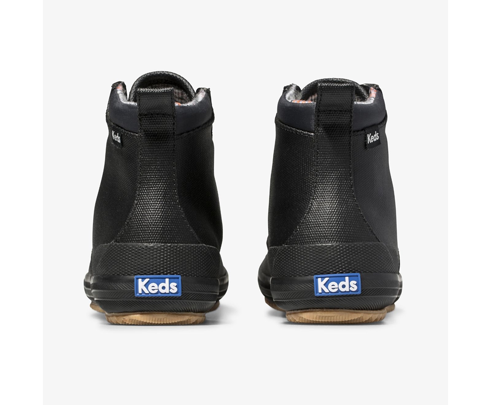 Botas Keds Mujer Negras - Scout Ii Water-Resistant Lona - 471-ORMBKN